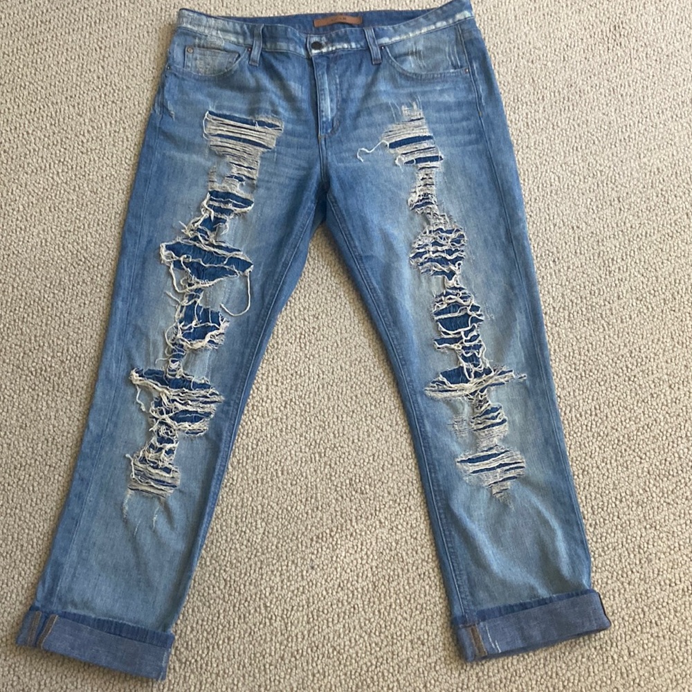 Destressed Jeans.  High end Joe’s Size 30